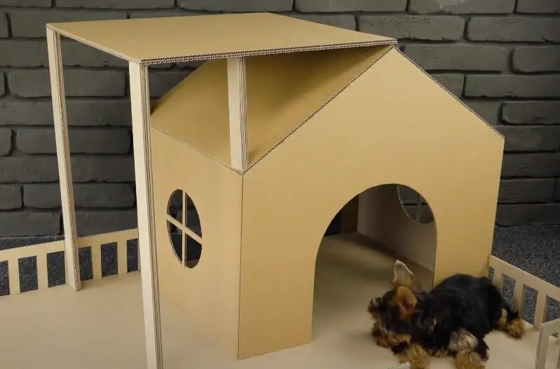 dog house cardboard box