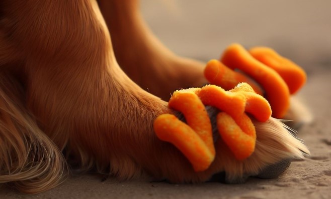 
frito feet dog treatment