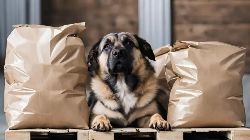 Dog Food Bags on a Pallet 2024