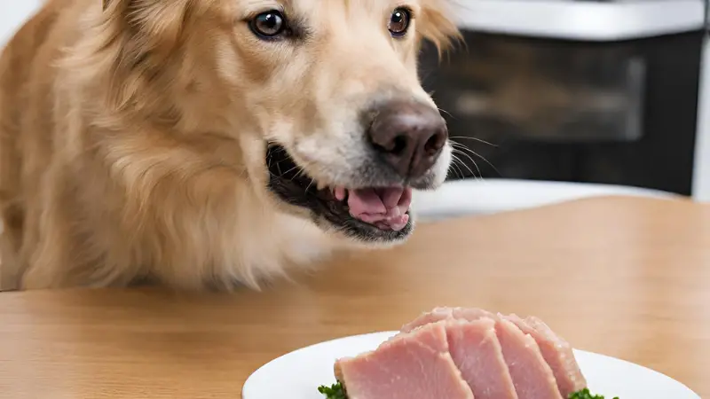 Dog eats tuna 2024