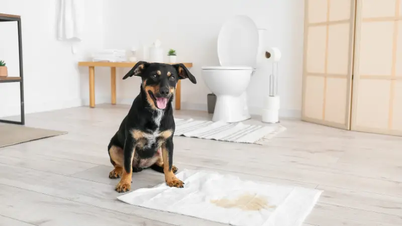 Dog in the toilet 2024
