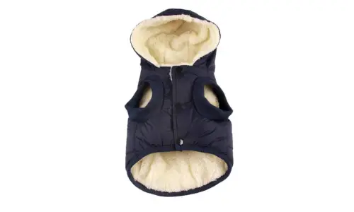 Vecomfy Fleece Lining Extra Warm Dog Hoodie in Winter for Medium Dogs