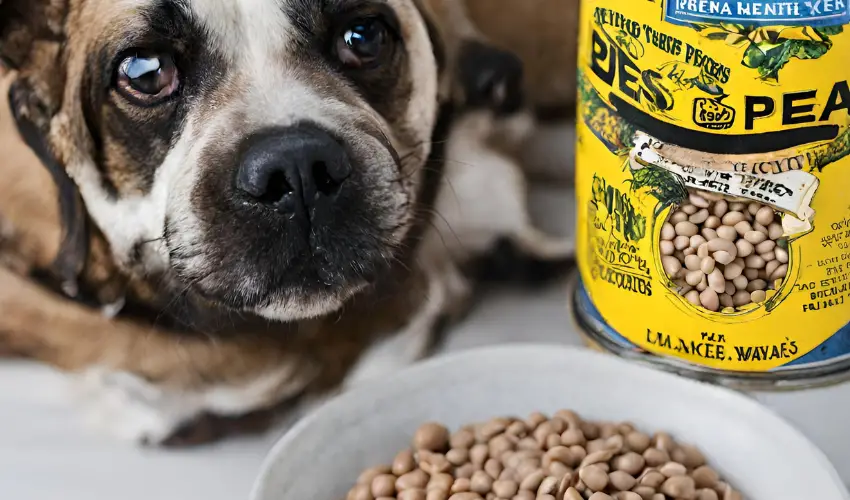 dogs eat canned black eyed peas photo
