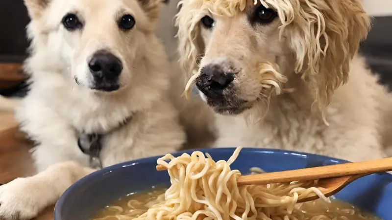 dogs eat ramen noodles 2024