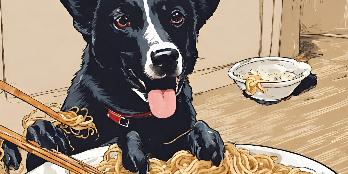 dogs eat ramen noodles