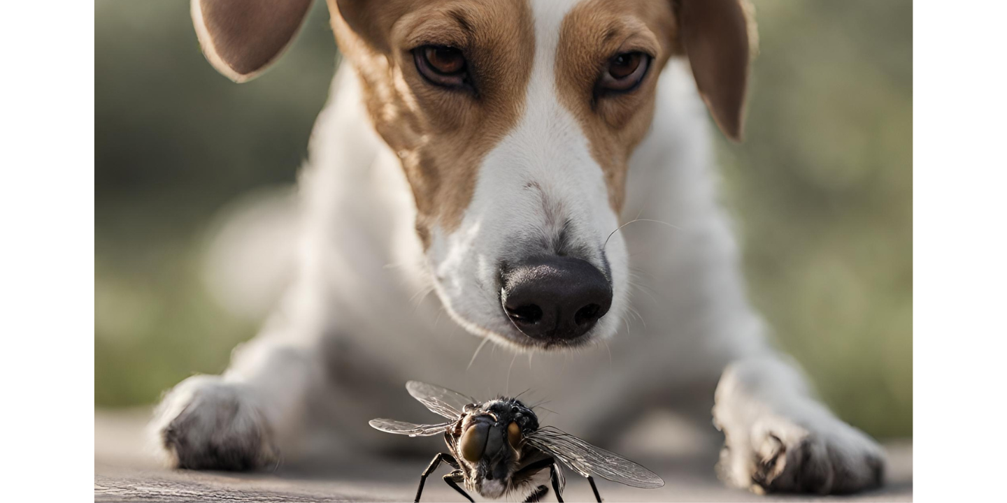 why is my dog afraid of flies photo