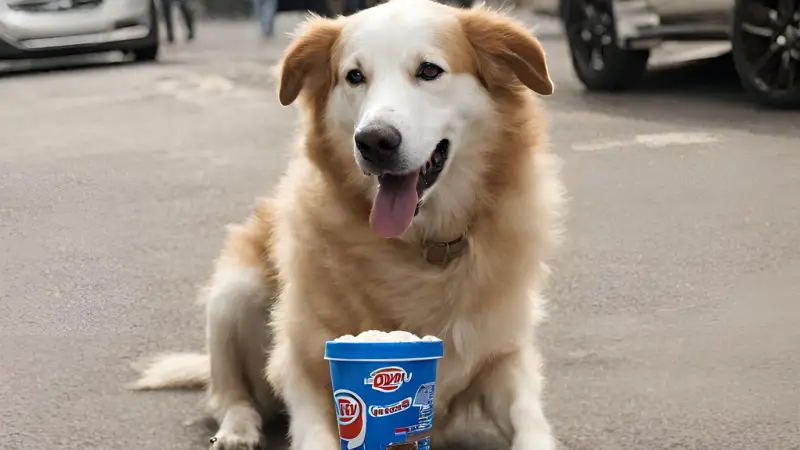 Dogs Eat Dairy Queen Ice Cream photo 2