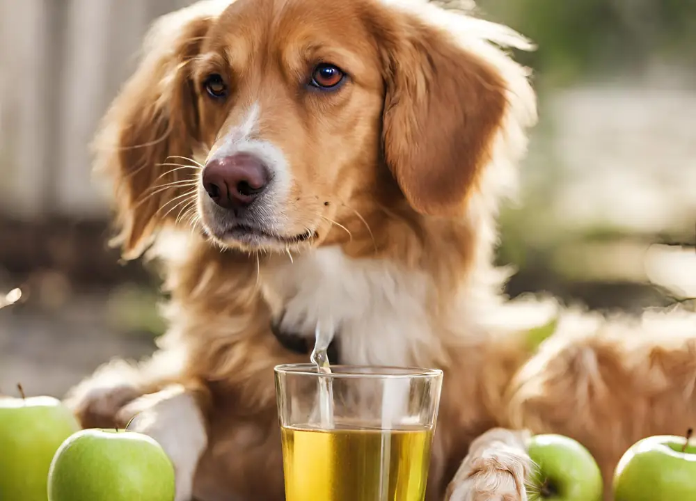 can dogs drink apple juice photo