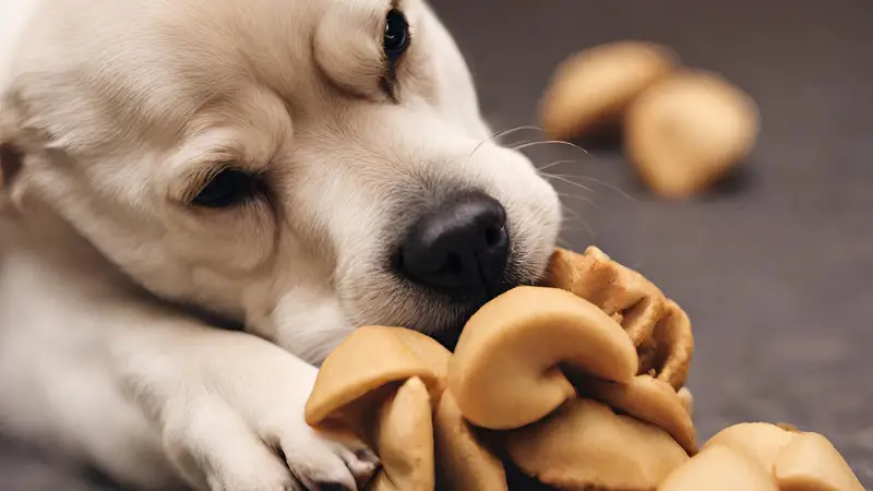 dogs eat fortune cookies photo 3